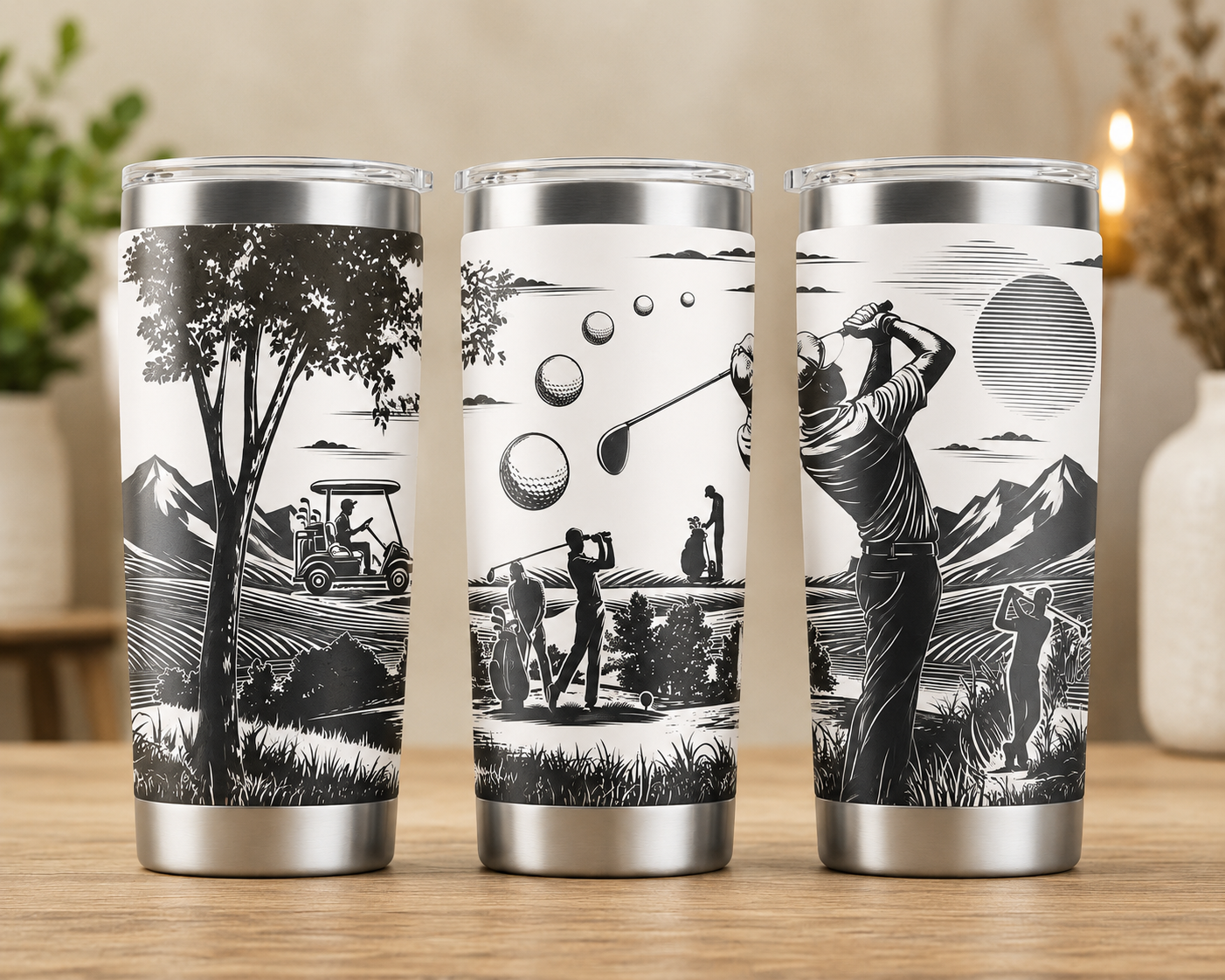 20oz Full Wrap Engraved Tumbler | Personalized Stainless Steel Travel Cup