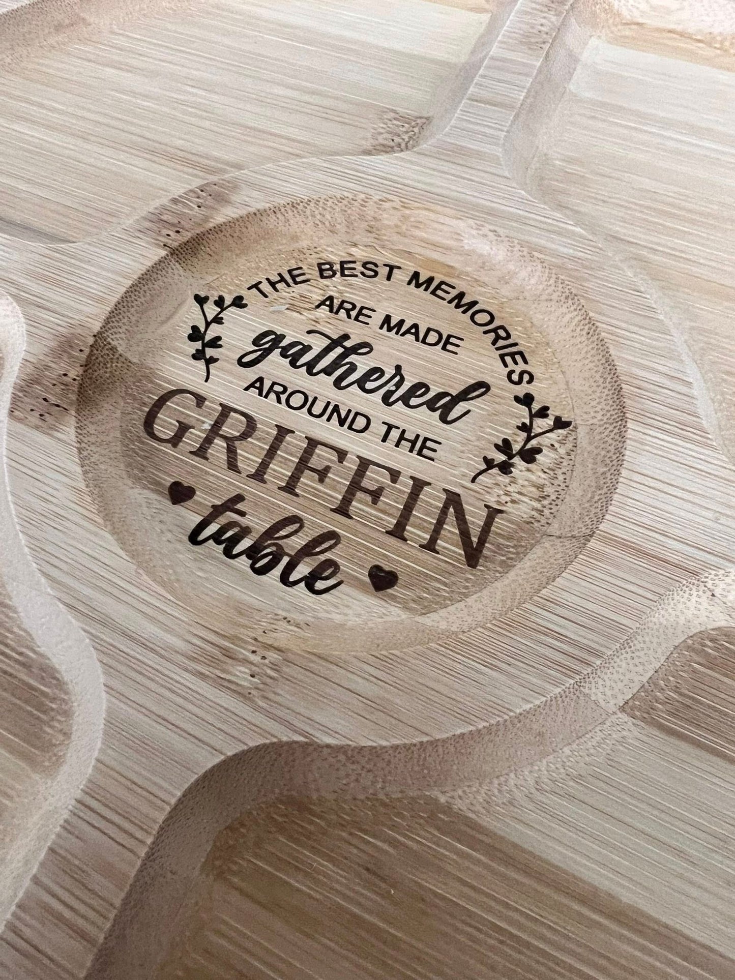 Personalized Snack Serving Tray with Lid