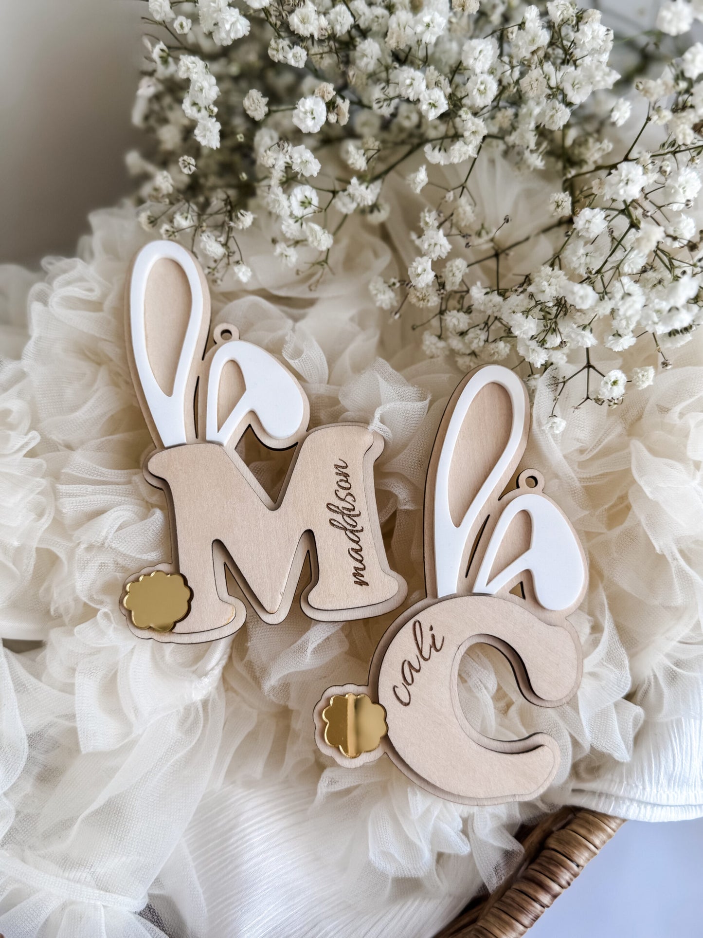 Personalized Easter Bunny Basket Tag