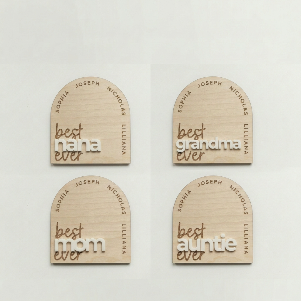 Personalized 'Best Mom Ever' Fridge Magnet | Custom for Mom, Nana, Grandma, Auntie