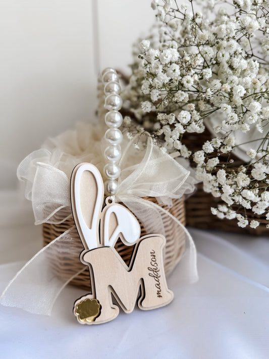 Personalized Easter Bunny Basket Tag