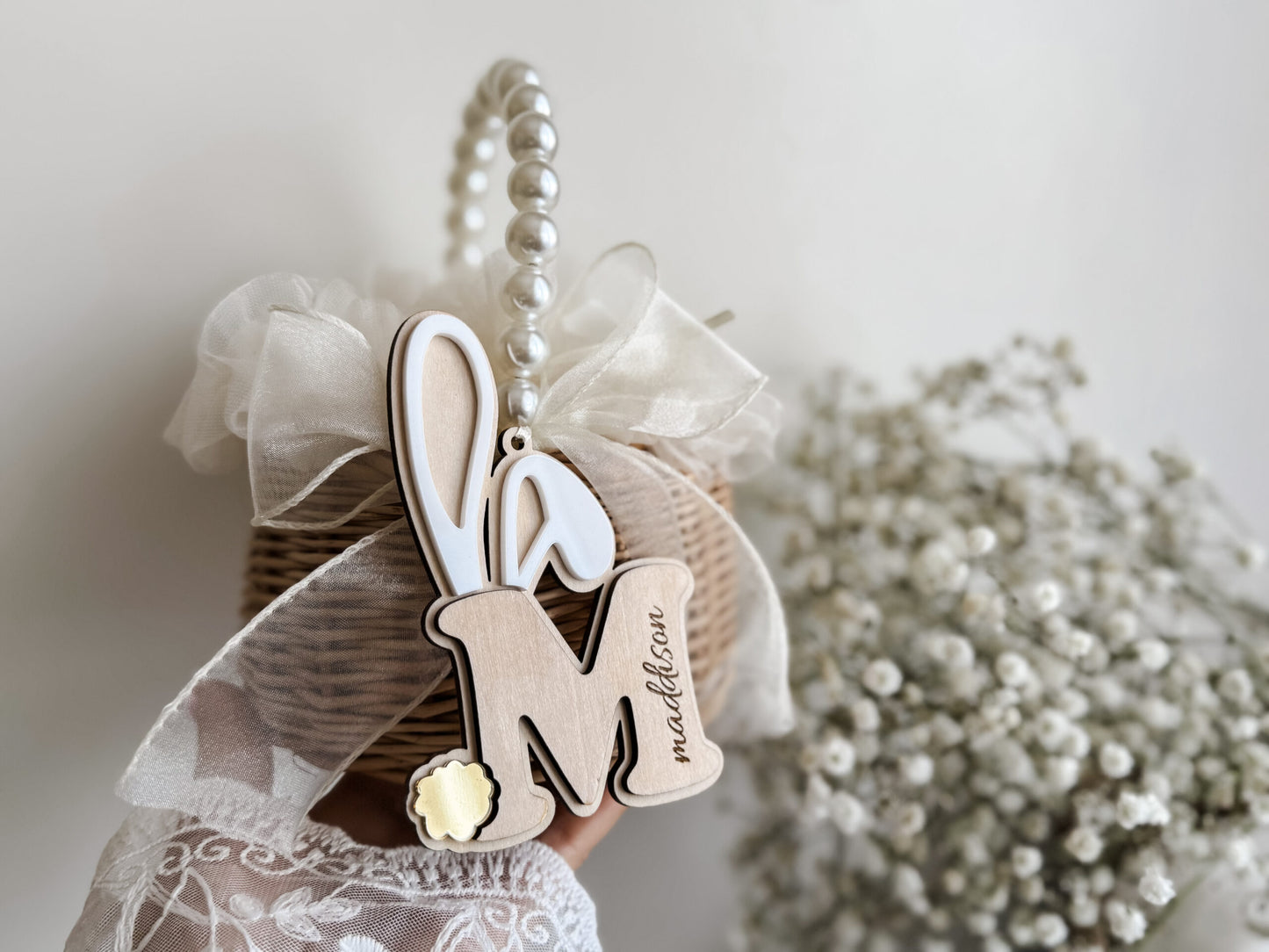 Personalized Easter Bunny Basket Tag