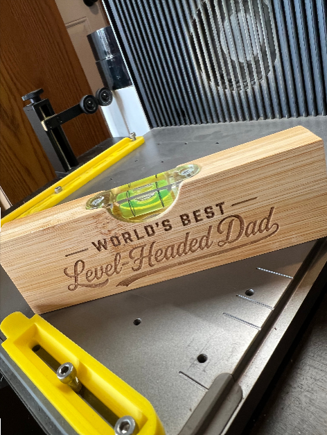 Engraved Bamboo Level