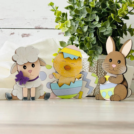Build & Paint Easter Keepsake Kit – DIY Bunny, Lamb or Chick