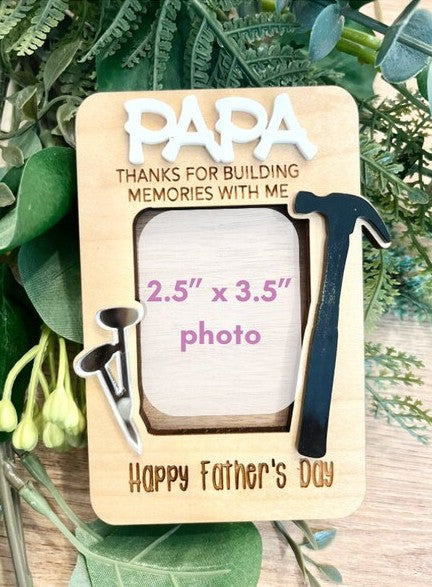 Personalized Daddy's Workshop Photo Frame - Father's Day