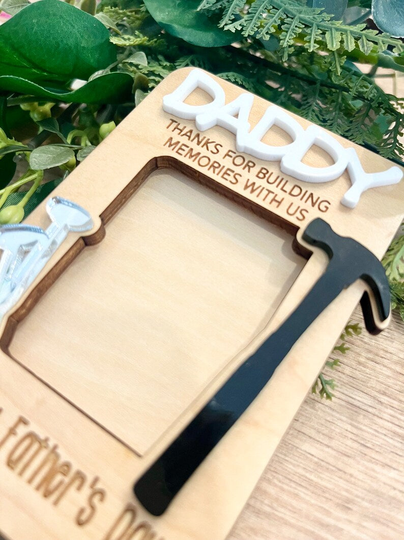 Personalized Daddy's Workshop Photo Frame - Father's Day