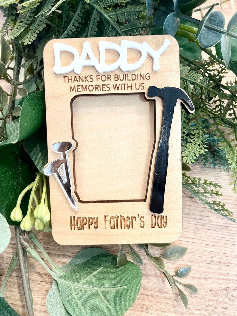 Personalized Daddy's Workshop Photo Frame - Father's Day