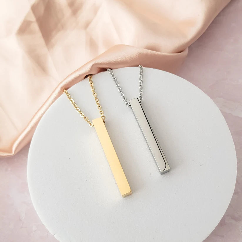Heirloom 4-Sided Vertical Bar Necklace – A Story You Can Wear