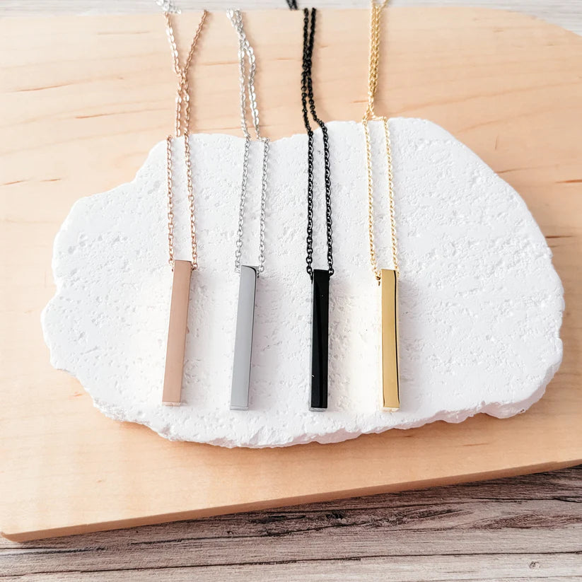Heirloom 4-Sided Vertical Bar Necklace – A Story You Can Wear