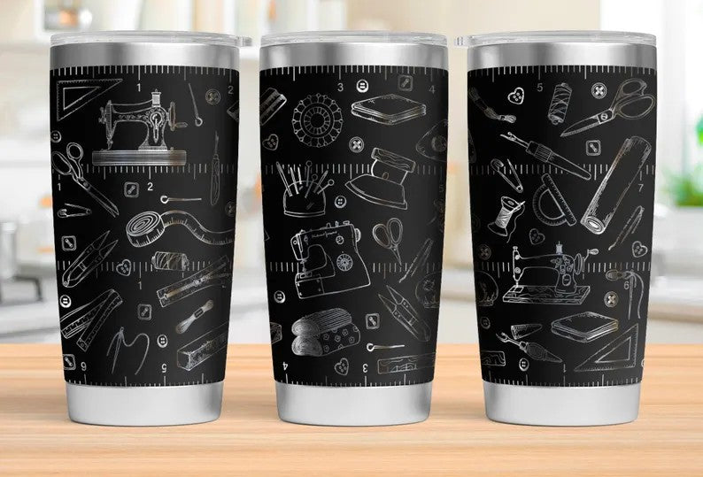 20oz Full Wrap Engraved Tumbler | Personalized Stainless Steel Travel Cup